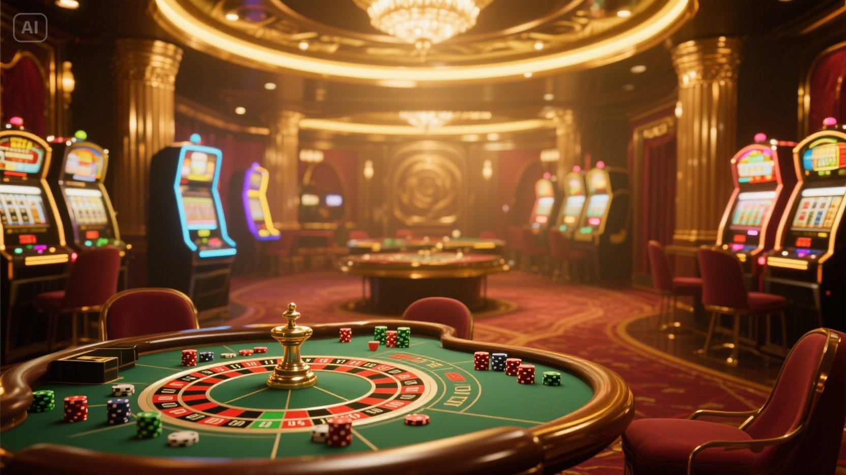Casino red casino game desktop and mobile interfaces